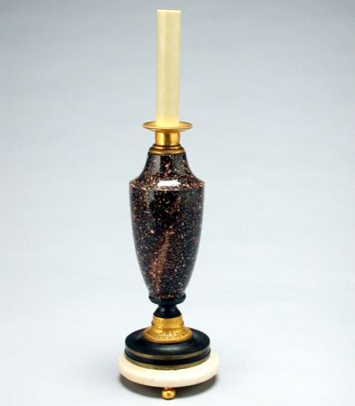 Lot image - Swedish Neoclassical Gilt-Bronze Mounted Porphyry Urn