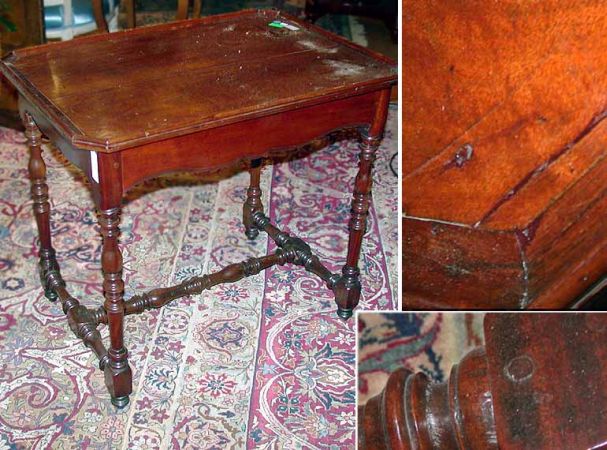 Lot image - Louis XIV Walnut Side Table