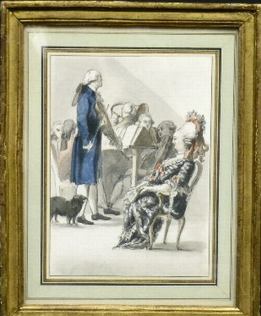 Lot image - Continental School 19th Century THE CONCERT