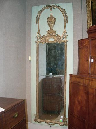 Lot image - Louis XVI Gilt-Wood and Painted Trumeau