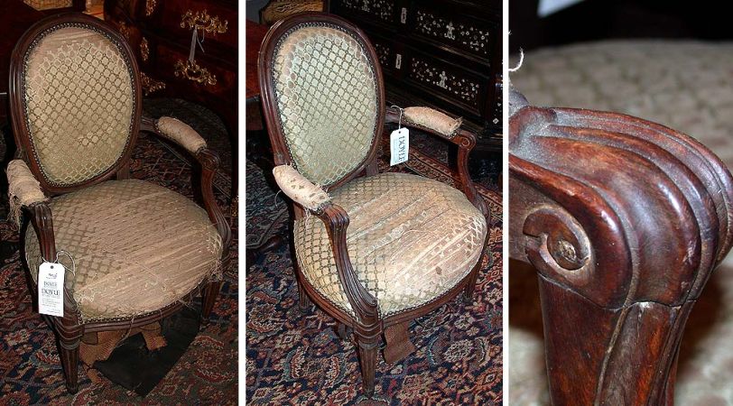 Lot image - Pair of Louis XVI Beechwood Fauteuils