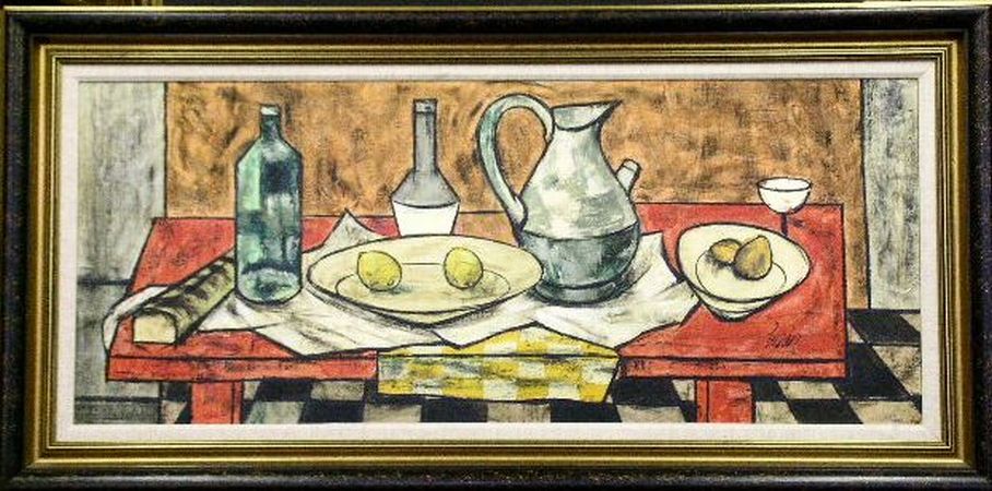 Lot image - Charles Levier French, 1920-2004 LE TABLE ROUGE