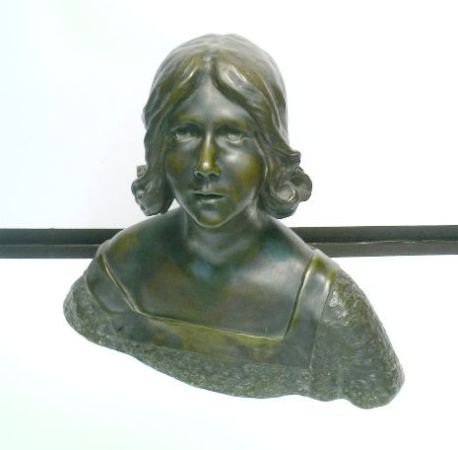 Lot image - Leon Noel Delagrange French, 1872-1910 BUST OF A YOUNG GIRL