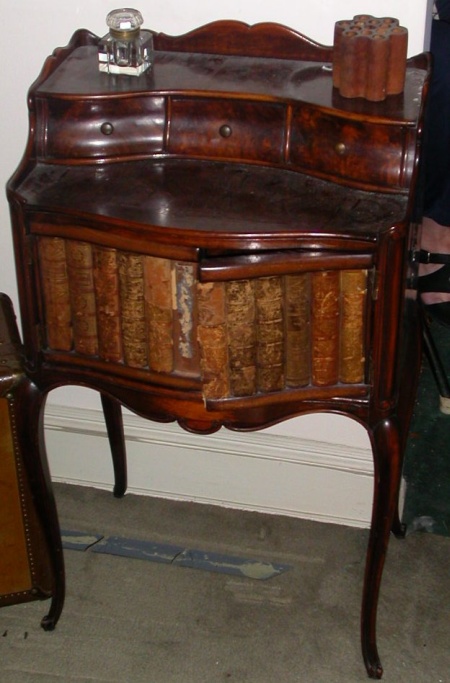 Lot image - Italian Rococo Style Figured Walnut and Oak Side Cabinet