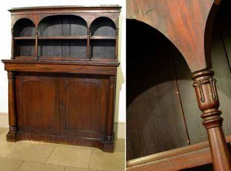Lot image - Regency Style Mahogany Chiffonier