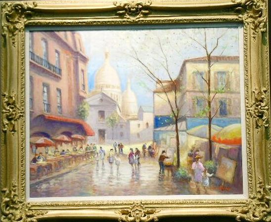 Lot image - Luciano Rampaso Italian, b.1936 PLACE DU TERTRE ET LE SACRE COEUR