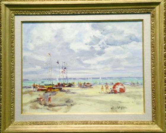 Lot image - Georges Yoldjoglou Continental, b.1935 DEPART DES REGATES