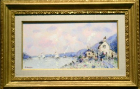 Lot image - Jean Pierre Dubord French, b.1949 LES BATEAUX SUR LA SEINE