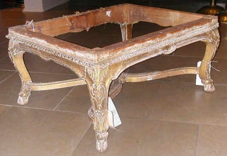 Lot image - Regency Gilt-Wood Ottoman Frame