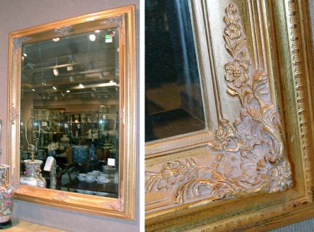 Lot image - Gilt Decorated Mirror