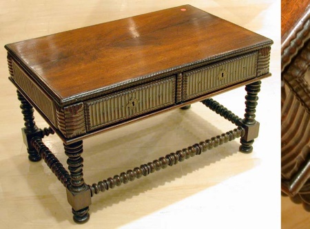 Lot image - Portuguese Rosewood Low Table