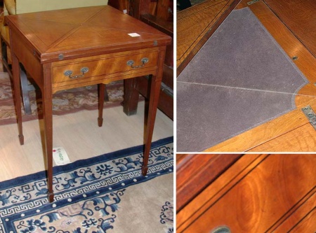 Lot image - Georgian Style Mahogany Handkerchief Table