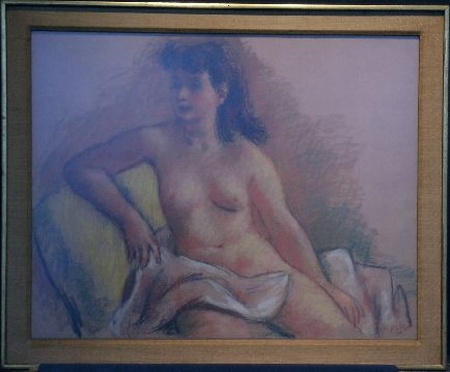 Lot image - Robert Philipp American, 1895-1981 DRAPED NUDE