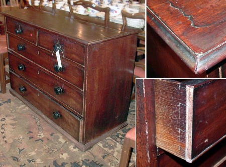 Lot image - Victorian Mahogany Chest of Drawers