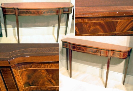 Lot image - Pair of Georgian Style Mahogany Consoles