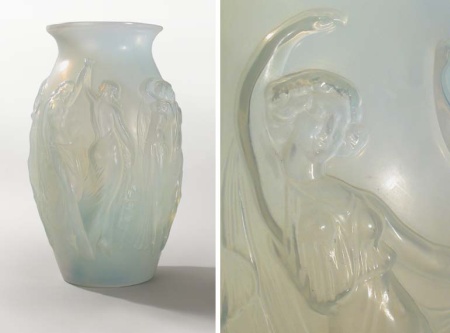 Lot image - Opalescent Glass Vase