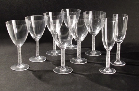 Lot image - Lalique Glass Partial Stemware Service