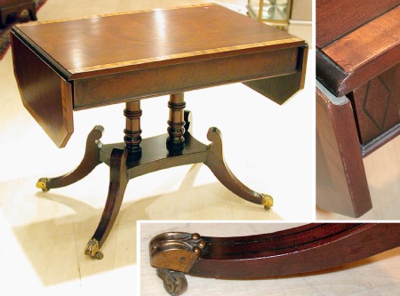 Lot image - Mahogany Drop-Leaf Table
