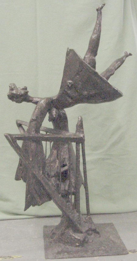 Lot image - Bernard Reder American, 1897-1963 HARP PLAYER