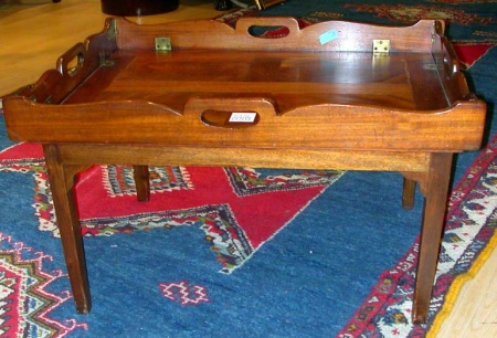 Lot image - Georgian Style Mahogany Tray Table