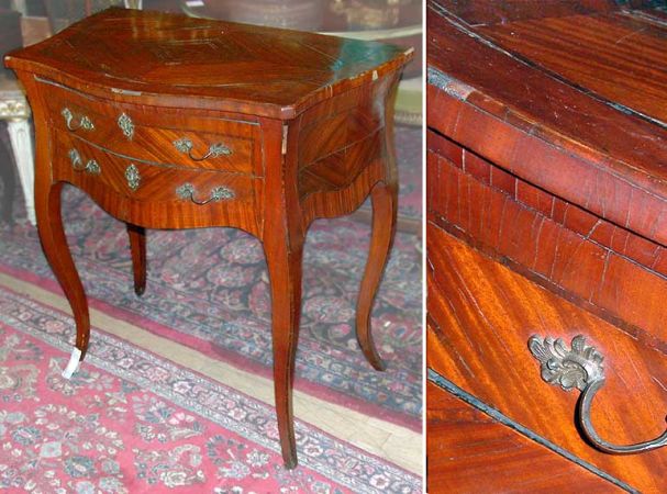 Lot image - Louis XV Style Two-Drawer Bedside Commode