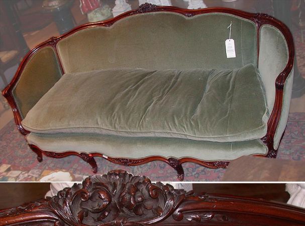 Lot image - Louis XV Style Fruitwood Canape