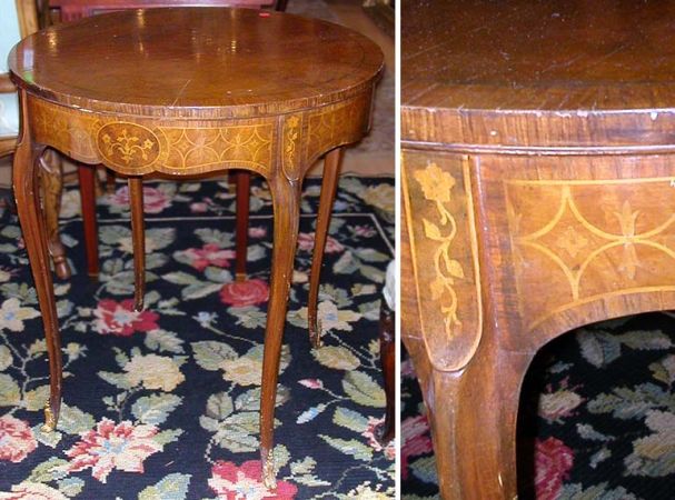 Lot image - Louis XV Style Fruitwood Bouillotte Table