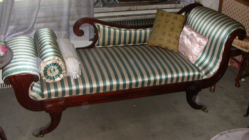 Lot image - Regency Style Mahogany Recamier