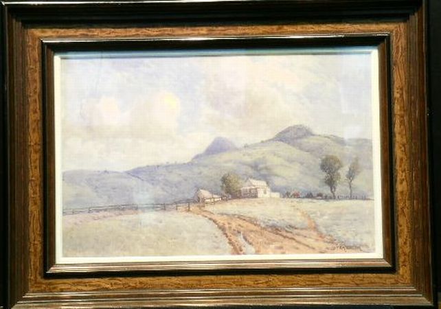 Lot image - William Lister-Lister Australian, 1859-1943 THE MOUNTAIN FARM