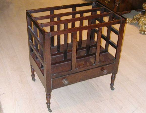 Lot image - Regency Style Mahogany Canterbury