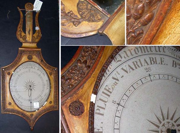 Lot image - Louis XV Style Gilt Barometer