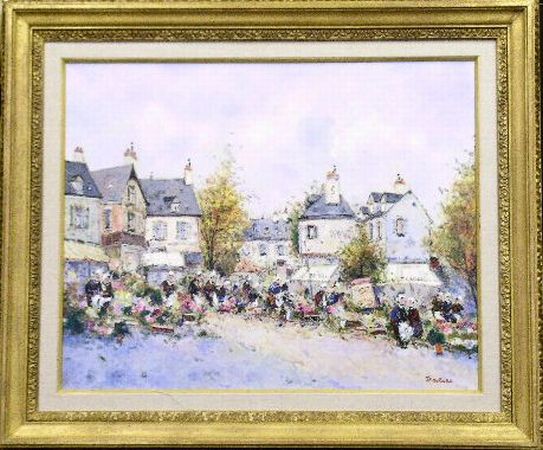 Lot image - Jean Pierre Dubord French, b.1949 LE MARCHE EN BRETAGNE