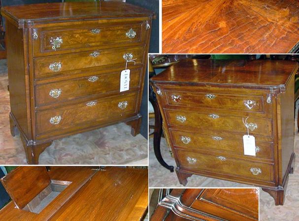 Lot image - Pair of Georgian Style Mahogany Bachelors Chests