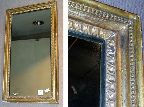 Lot image - Georgian Style Gilt Framed Rectangular Mirror