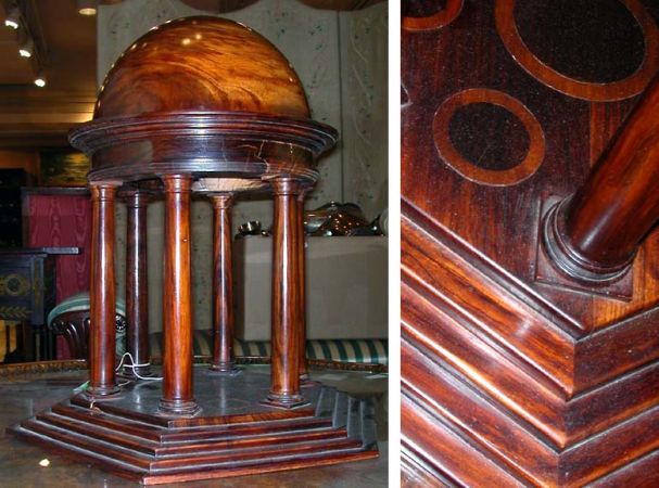 Lot image - Neoclassical Style Walnut Monument