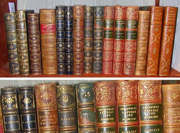 Lot image - [BINDINGS]  Group of fifteen volumes