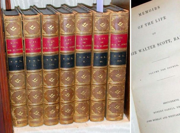 Lot image - [BINDINGS]  LOCKHART, J.G.    Memoirs of the Life of Sir Walter Scott, Bart.
