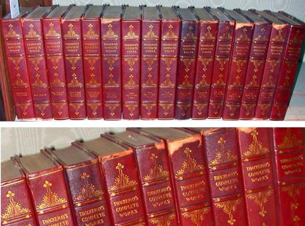 Lot image - [BINDINGS]  THACKERAY, WILLIAM MAKEPEACE  Works