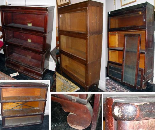 Lot image - Group of Four Stackable Legal Bookcases