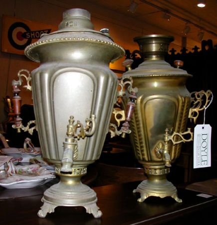 Lot image - Two Brass Samovars