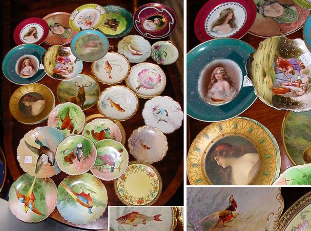 Lot image - Group of Limoges and Other Porcelain Cabinet Plates