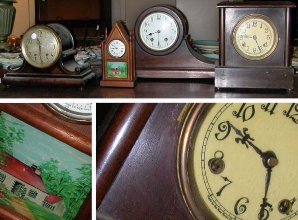 Lot image - Miscellaneous Group of Four Mantel Clocks