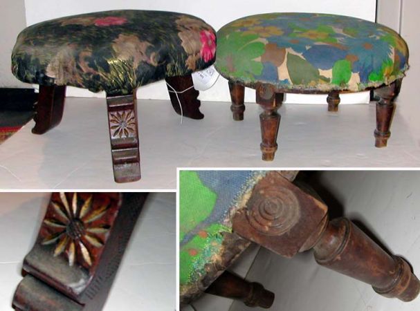 Lot image - Two Victorian Stools