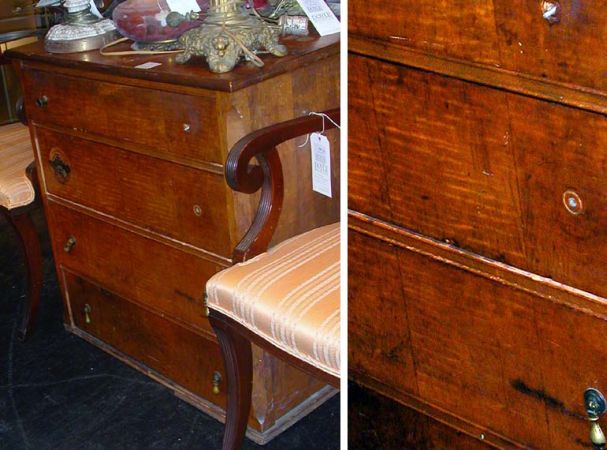 Lot image - Maple Four-Drawer Chest