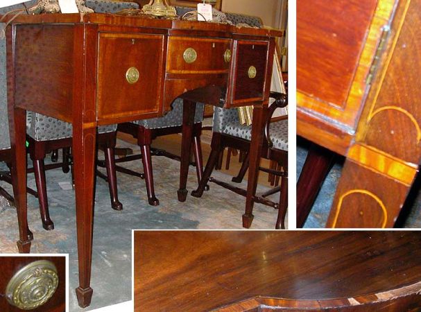 Lot image - George III Mahogany Serpentine Server