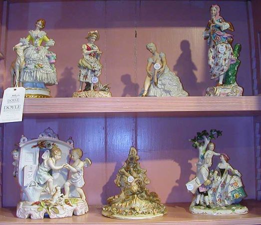 Lot image - Miscellaneous Group of Seven Cabinet Figures