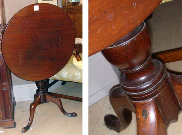 Lot image - Georgian Style Mahogany Circular Tip-Top Table
