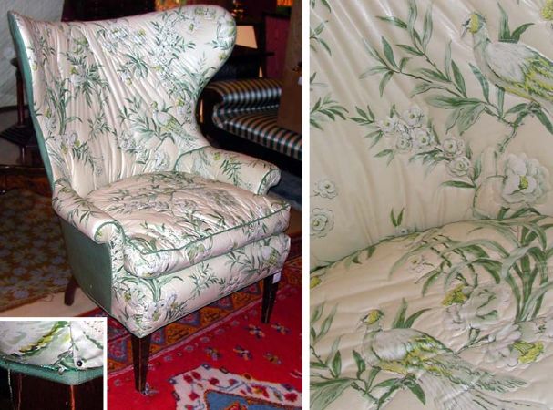 Lot image - Georgian Style Mahogany Wing Chair