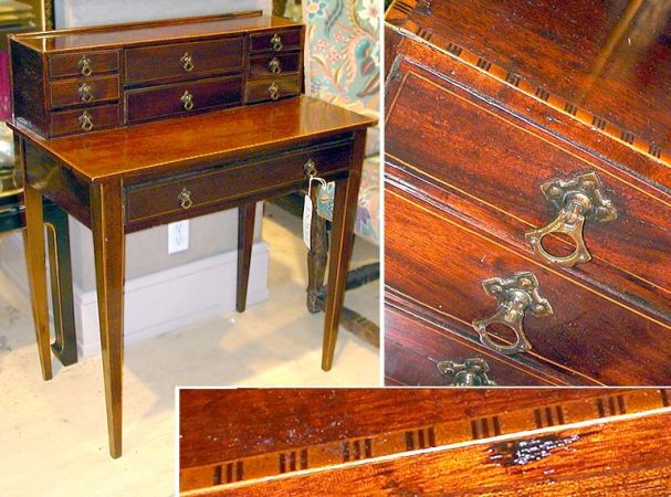 Lot image - Georgian Style Mahogany Ladys Desk