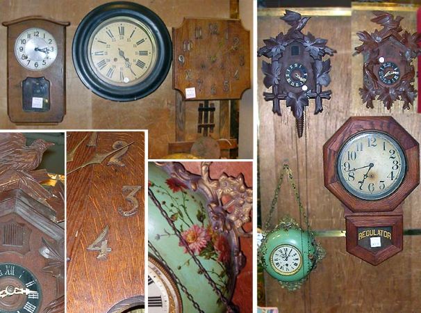 Lot image - Miscellaneous Group of Seven Victorian and Other Wall Clocks